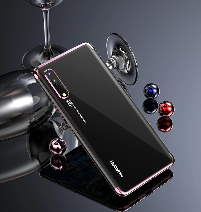 Серебристый Мягкий силиконовый чехол для huawei Y6 Y7 рro рrime Y5 Lite Y9 Nova 3 3i DRA-LX5 LX2 ATU-L42 DUB-LX1 Оки ультра тонкий Coque Fundas - Цвет: Серебристый