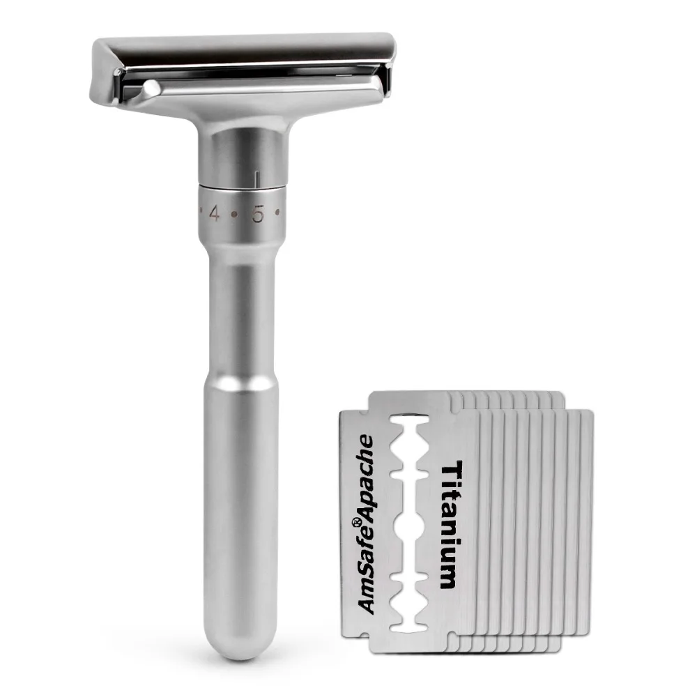 Double Edge Classic Mens Shaving Razor Gift Box Pack Mild To