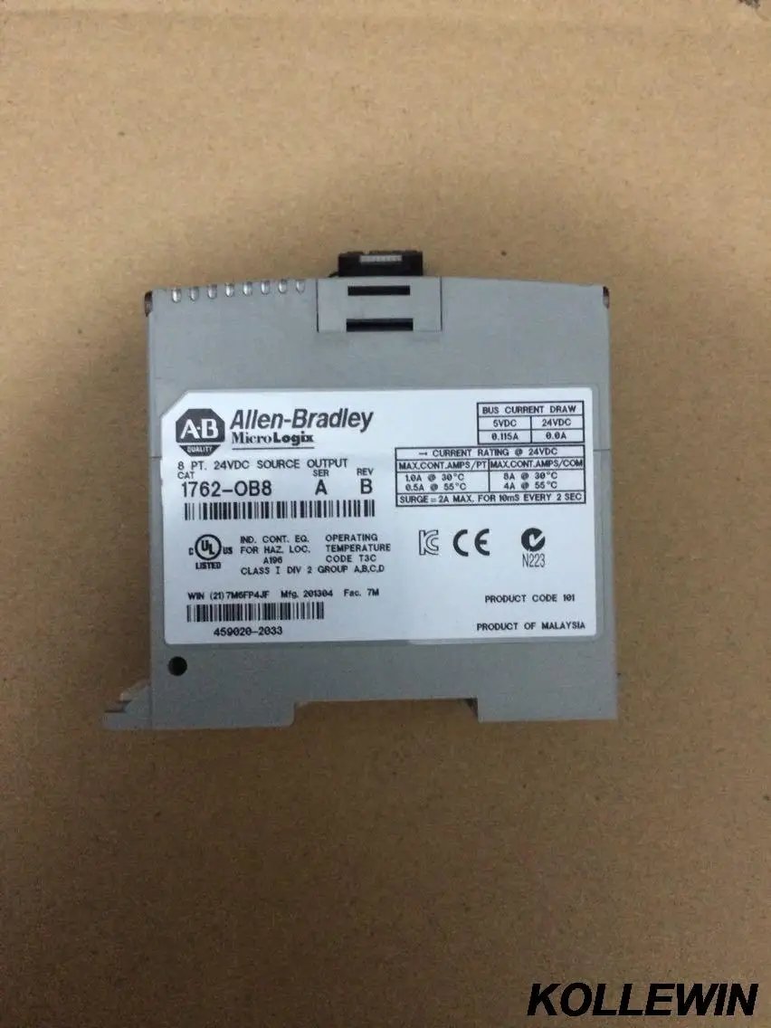 

Allen Bradley New original 1762-OB8 24V DC output module 1762OB8 PLC module 1762 OB8 freeship 1 year warranty fast ship