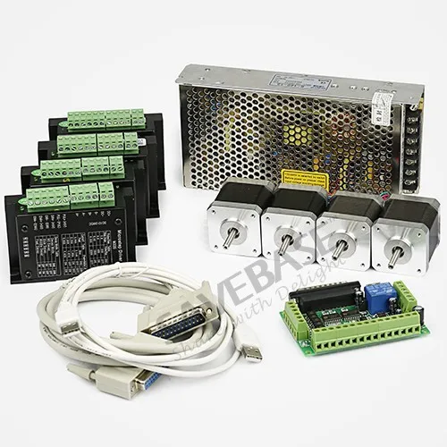 4 Оси ЧПУ Комплект Контроллера Nema17 Шаговый Мотор 62 Oz in M335 Драйвер Мотора 3.5A|motor stepper