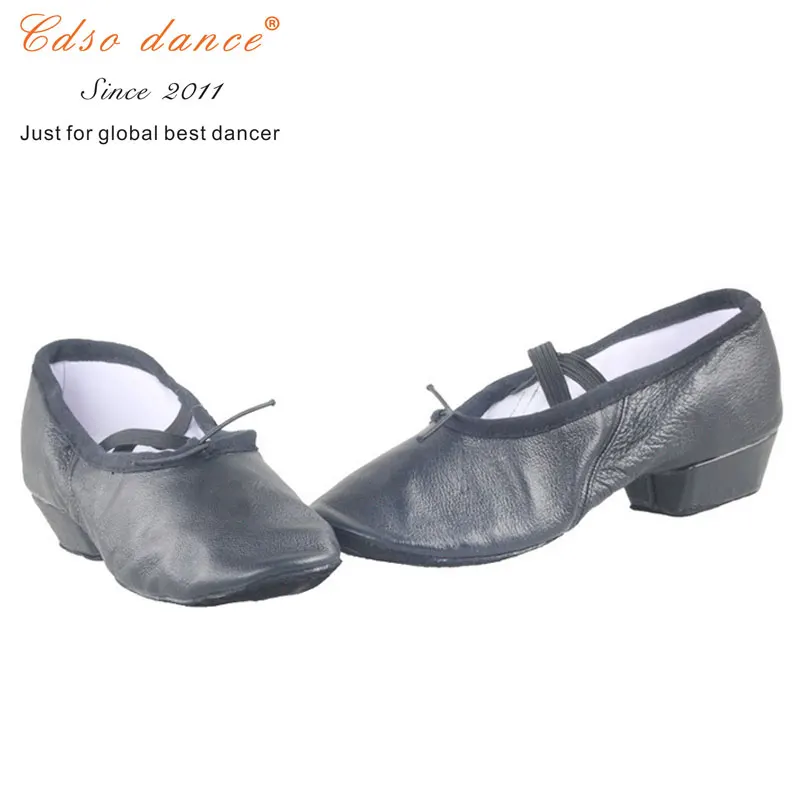 Фирменная обувь для танцев Cdso новые кожаные/холщовые балетные туфли