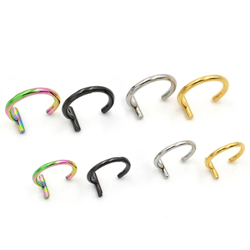 1 шт. панк для мужчин и женщин зажим не пирсинг хрящевой части уха клипсы манжеты