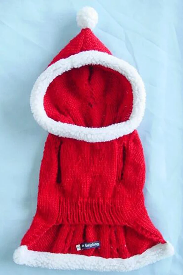 Распродажа модный костюм Санта Клауса для больших собак свитера Рождественская