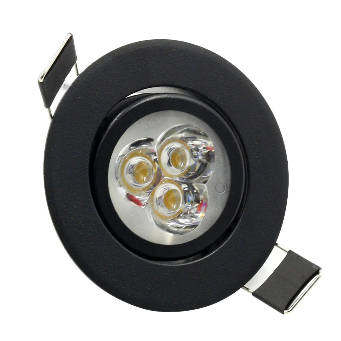 Black Светодиодный IARY 110 V-220 V светодиодный точечные потолочные светильники 3 Вт 55 мм отверстие белый/серебристый/черный Крытый Гостиная огни направлены вниз светодиодный потолочный встраиваемый светильник - Испускаемый цвет: Black