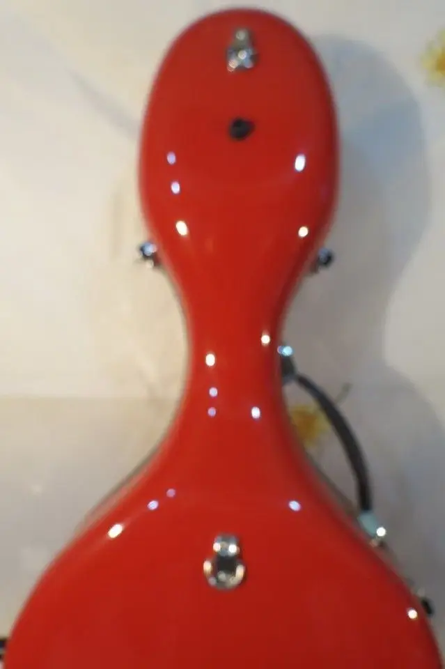 Крепкое красное стекловолокно 4/4 Виолончель Жесткий Чехол отличное качество