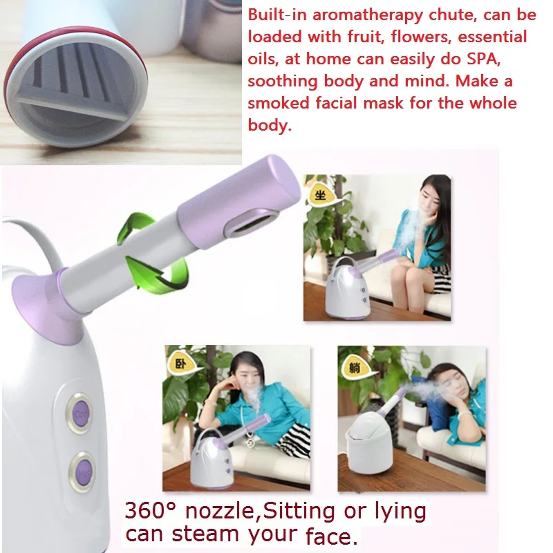 Паровой аппарат для лица с горячей и холодной температурой 3 температуры
