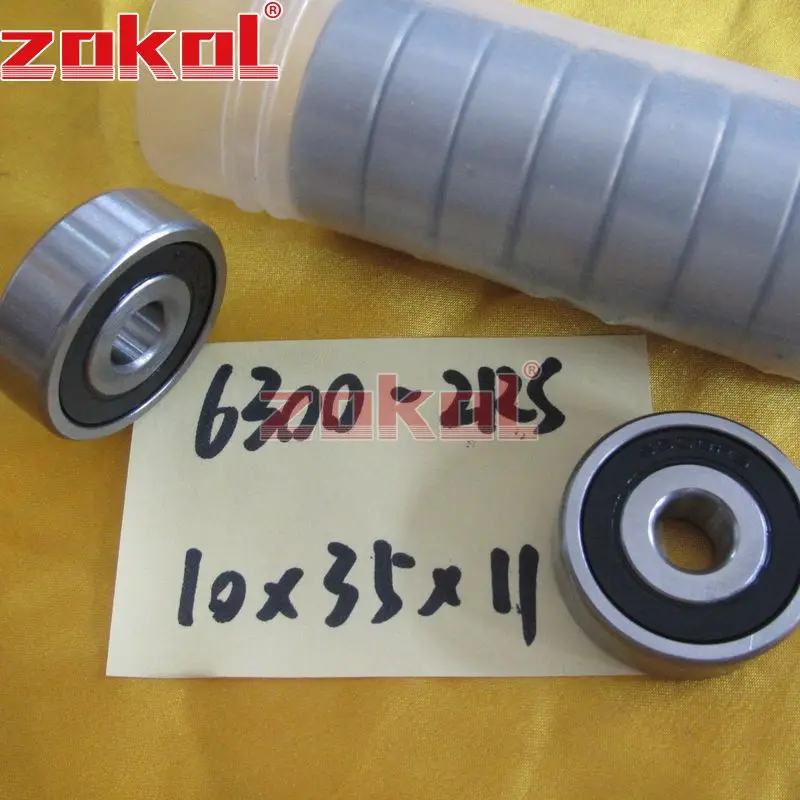 ZOKOL 6300RS подшипник 6300 2RS RS 6300ZZ 6300z Z1 глубокий шаровой подшипник 10*35*11 мм