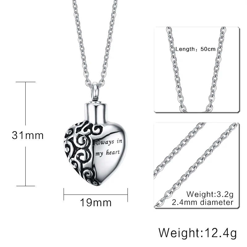 Для мужчин женщина &quotвсегда в моем сердце&quot открываться сердце Подвеска