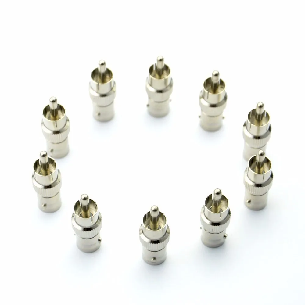 Переходник BNC Female Jack Socket to RCA штекер Phono прямой разъем для камеры
