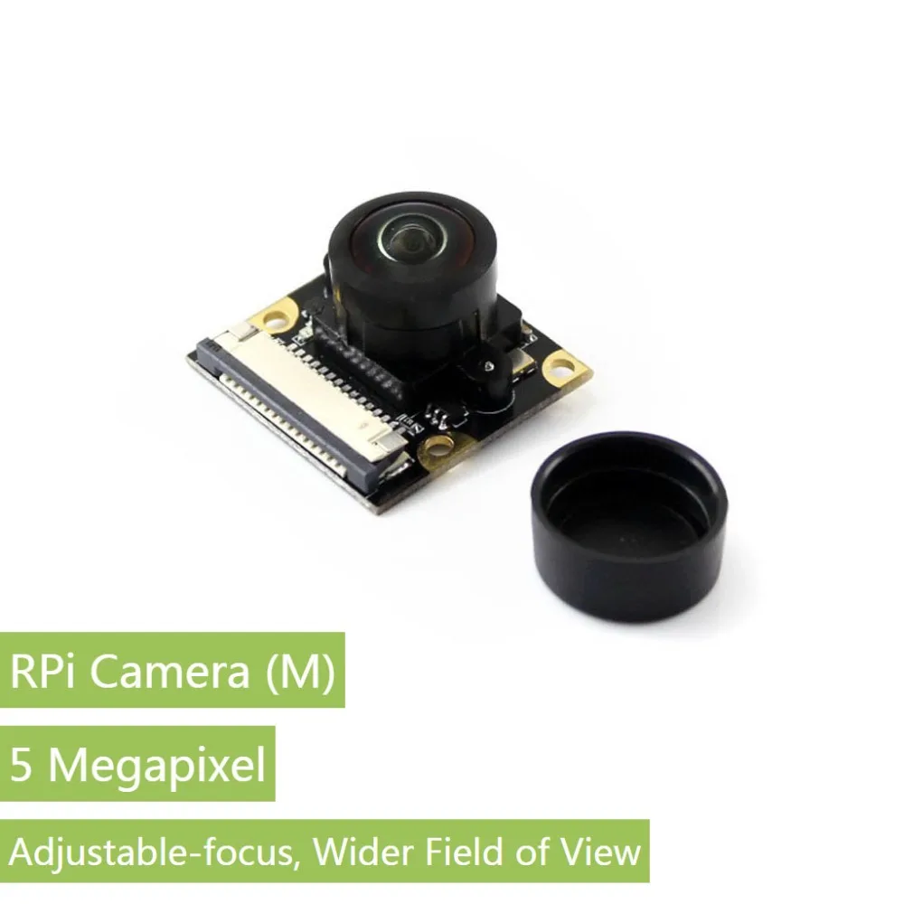 

Waveshare Raspberry Pi Camera Module, Fisheye Lens, Wider Field of View