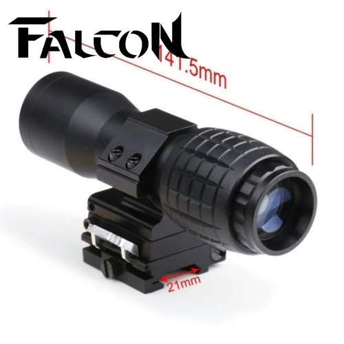 Бесплатная доставка 20 мм рельсовая тактическая 4-кратная увеличительная скоба с