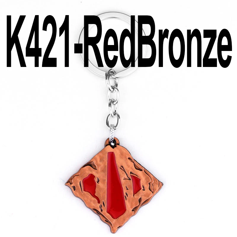 Red Bronze Игра Dota 2 брелок из сплава бесземный Чемпион щит бронзовые металлические брелки для подарков chaviro брелок дропшиппинг - Цвет: Red Bronze