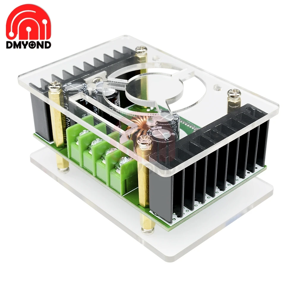 Adjustable 10A lcd двойной дисплей Регулируемый CC CV повышающий источник питания модуль повышающего преобразователя доска с корпусом корпуса