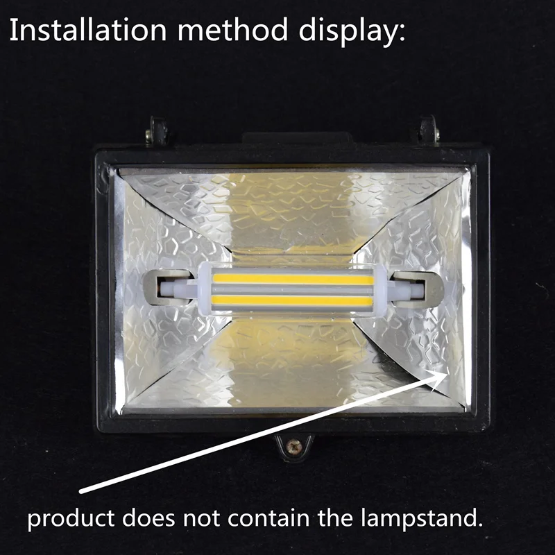 Новый cob r7s led 118 мм регулируемой яркости j78 j118 светодиодные лампы 78 теплый белый 7 Вт 14 вместо 70 140 галогенная
