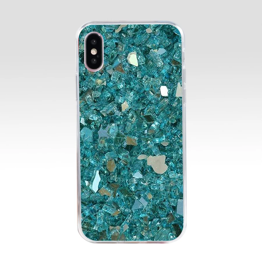 Мягкий силиконовый чехол для iphone 5 211 se X XR XS Max 5s H цвета морской волны серебристый