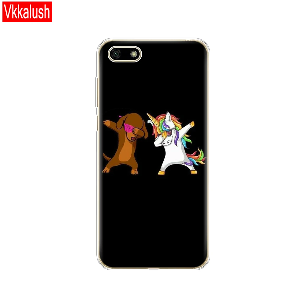 80092 Силиконовый чехол для Huawei Honor 7A, чехол 5,45 дюйма, мягкий ТПУ чехол для телефона Huawei Honor 7A 7 A DUA L22, русская версия, задняя крышка - Цвет: 80092