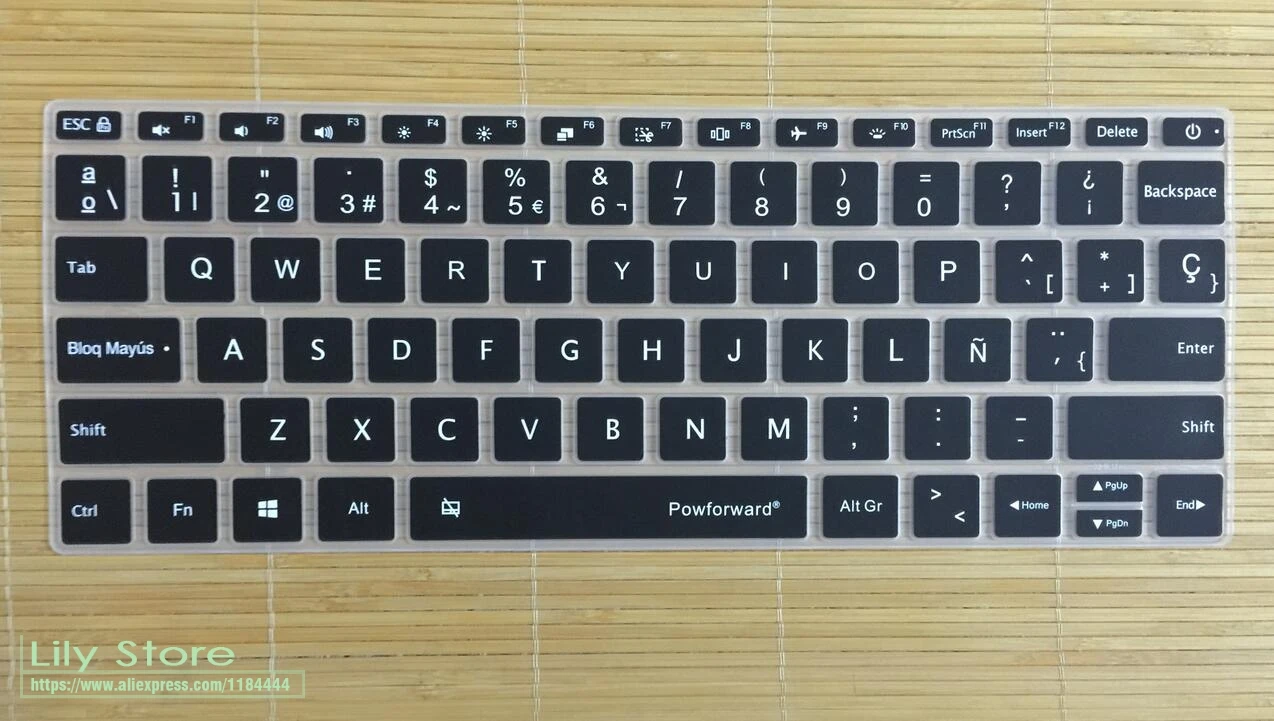 Силиконовый чехол для клавиатуры ноутбука Prorector PowForward 12 13 15 дюймов испанский для XiaoMi notebook Air 12,5 13,3 15,6 Pro Mi laptop