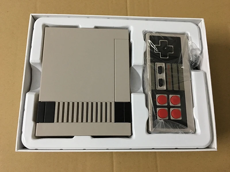 100 шт. мини ТВ Ручной игровой консоли для игр nes встроенный 600 с двойной геймпад PAL и