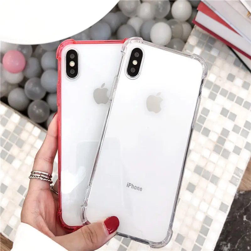 PIXIU Fashion Silicone Phone Case For iPhone X XS XR Max 8 7 6 6S Plus Transparent TPU Protective Back Cover |