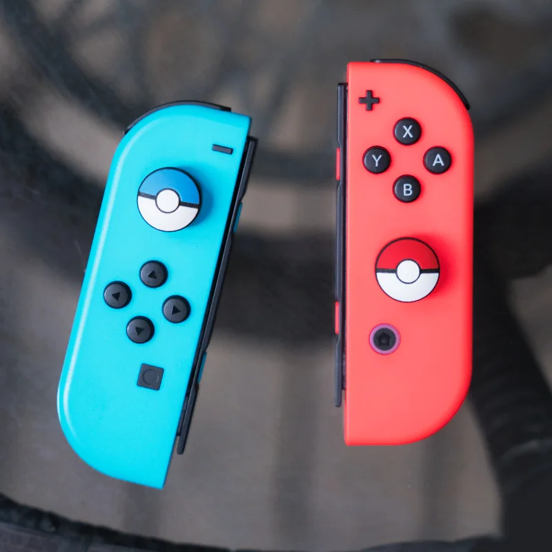 5 компл./лот Pokemons go Силиконовые Thumb Stick шапки сцепление аналоговый джойстик для DOS переключатель контроллер NS радость Con колпачки для аналоговых стиков