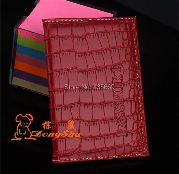 2015 New Arrived Candy Color Fashion Passport Cover Card Holder Unisex Travel crocodile grain passport case | Багаж и сумки