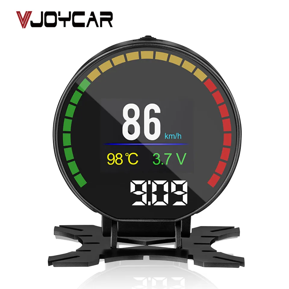OBD метр OBD2 HUD цифровая скорость P15 температура воды расход топлива датчик напряжения скорость метр пробег Дисплей Сигнализация OBD2