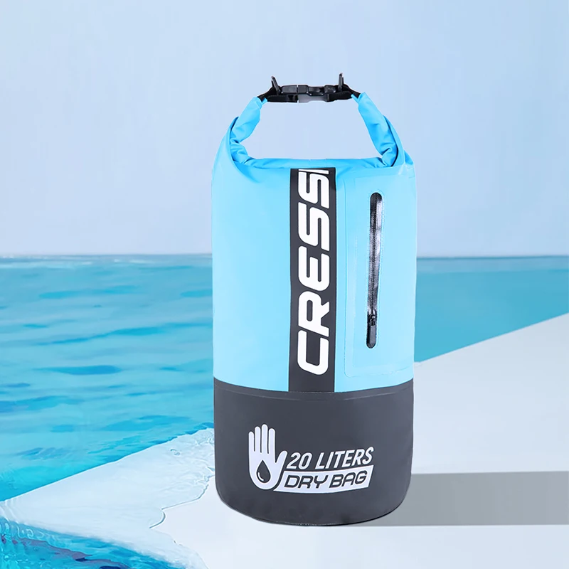 Cressi 20L сухая Сумка премиум-класса, рюкзак для дайвинга, снаряжение для дайвинга, водонепроницаемая сумка большого объема для подводного плавания, дайвинга, дрейфующих лодок