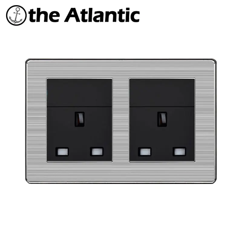 Atlantic двойной 13a Великобритания Стандартный выход роскошный стены Мощность