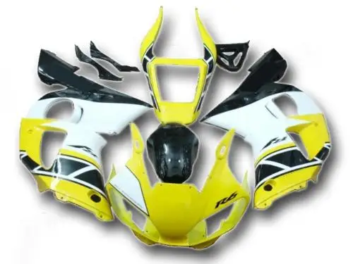 Мотоцикл обтекатель комплект для YAMAHA YZFR6 98 99 00 01 02 YZF R6 1998 2000 2002 YZF600 желтый белый