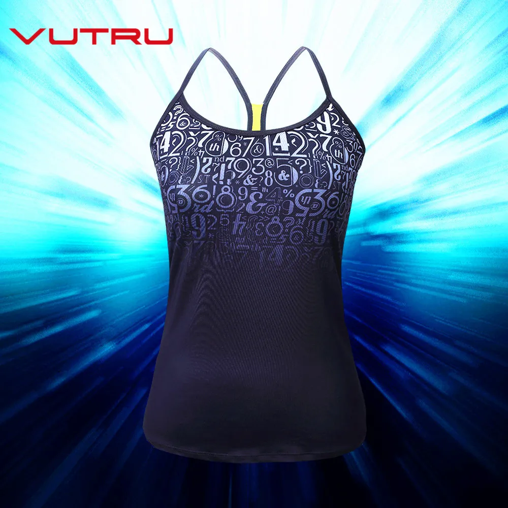 Vutru фитнес женские безрукавные футболки для йоги 2 цвета Беговая футболка