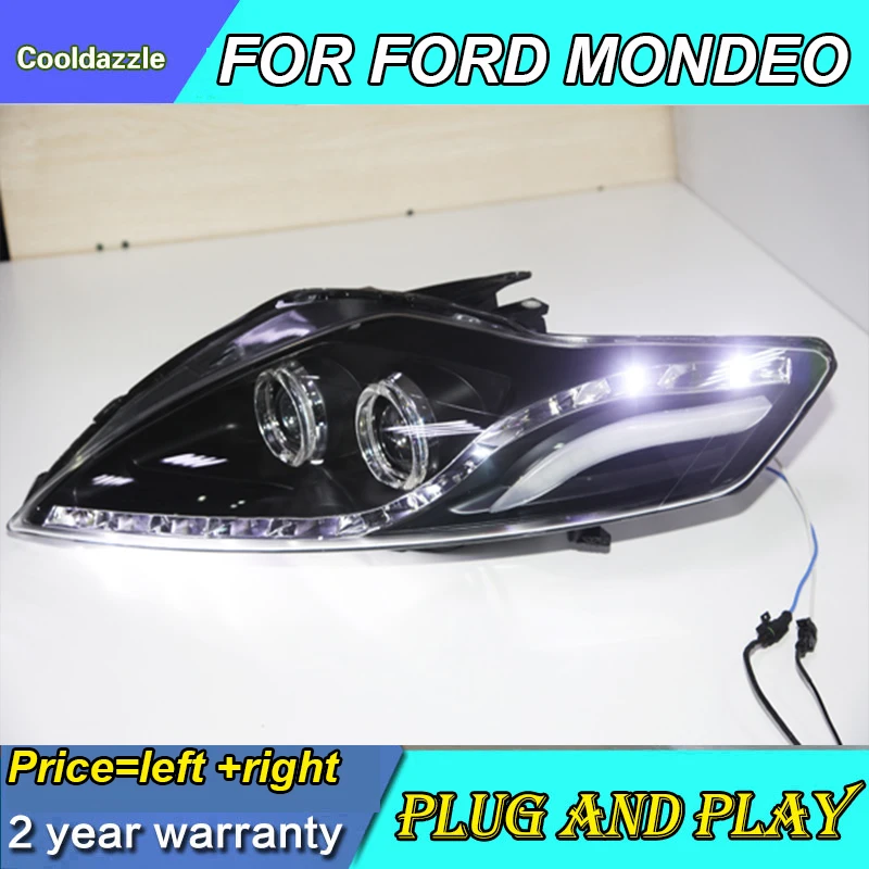 Светодиодный движущийся Поворотный Светильник для FORD Mondeo светодиодный фар 2007 2008