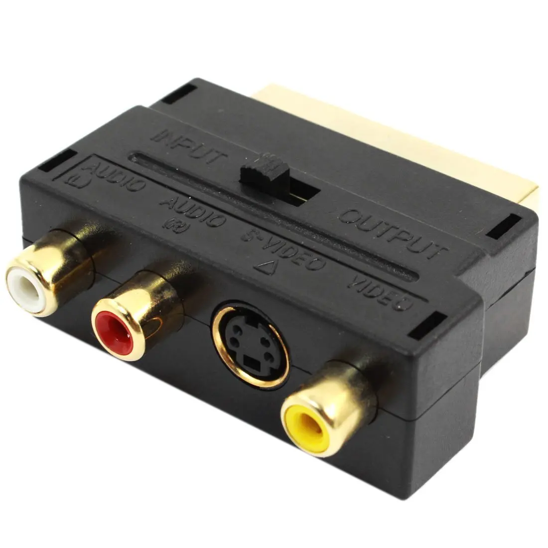 20 Булавки мужчин и женщин 3 RCA AV + s-video адаптер-черный | Безопасность защита