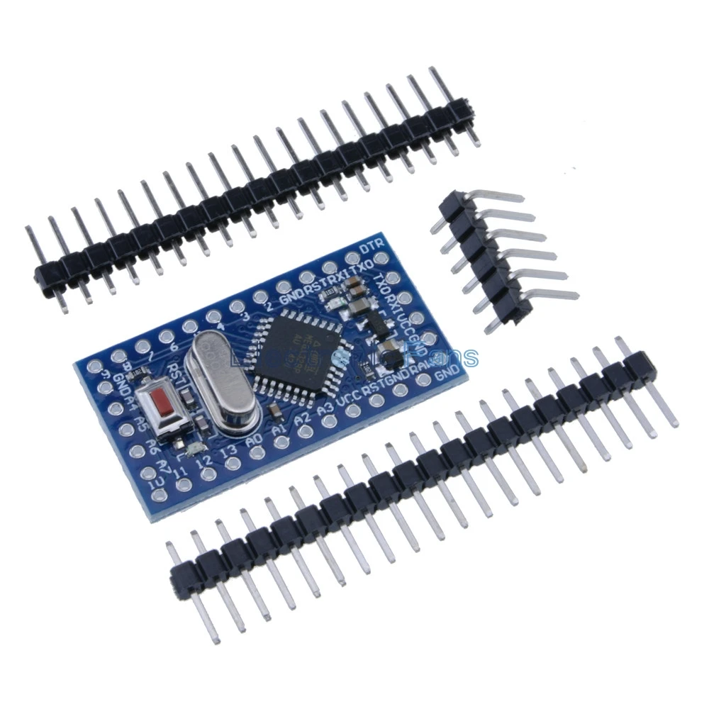 Модуль 10 шт./лот Pro Mini atmega328 ATMEGA328P модуль 5 в 16 МГц с хрустальными генераторами