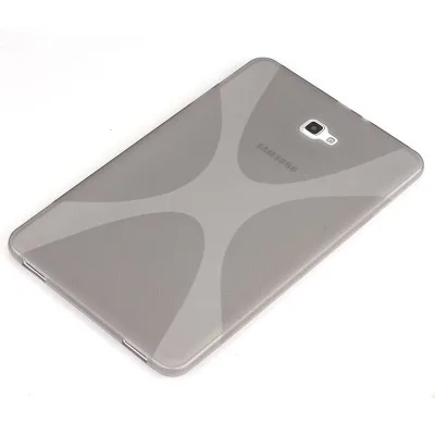 grey Чехол для samsung Galaxy Tab A 10,1 T580 T585, GARUNK X-Line, мягкий силиконовый полупрозрачный гелевый Чехол из ТПУ для SM-T580 - Цвет: grey