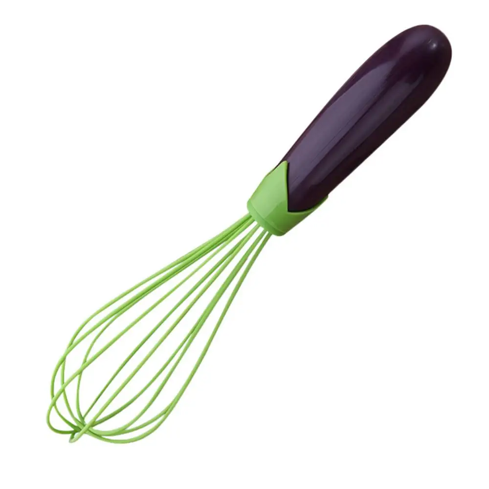 Purple Кухонный полезный ручной миксер блендер ручная взбивалка для яиц паста Крем молочный встряхиватель смешивающий Stiring инструменты морковь/баклажан дизайн& s - Цвет: Purple