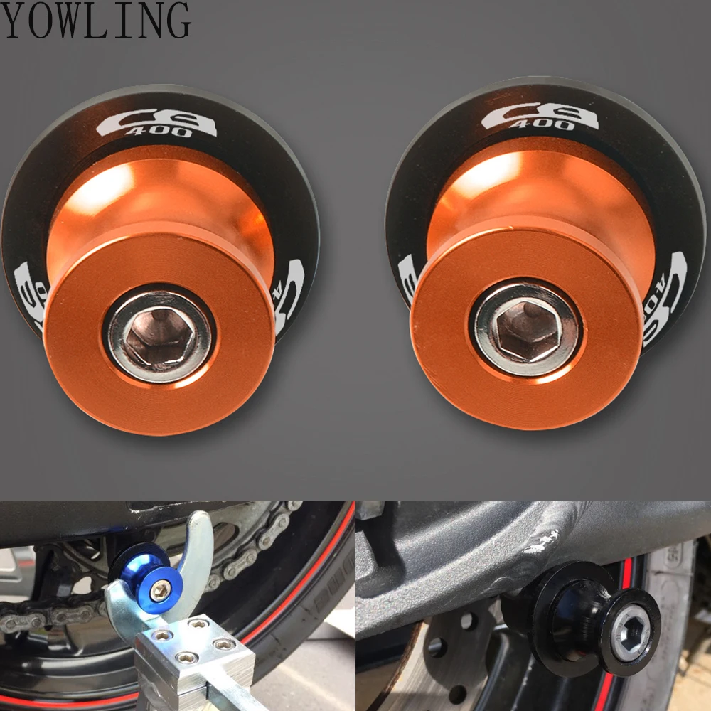 8 мм аксессуары для мотоциклов подставки винты Swin garm Swingarm Катушки слайдер HONDA CB400