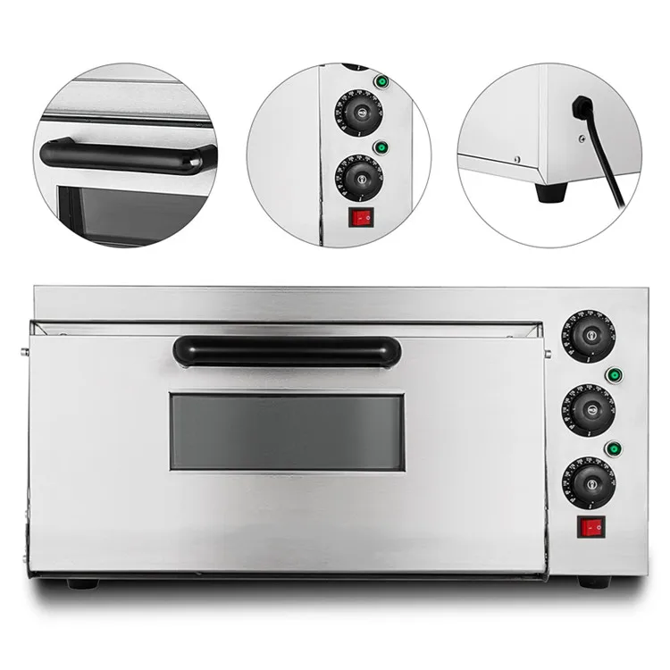 

Commercial 2000 W Electric Pizza Oven Single Deck Baking Machine 110V/50Hz