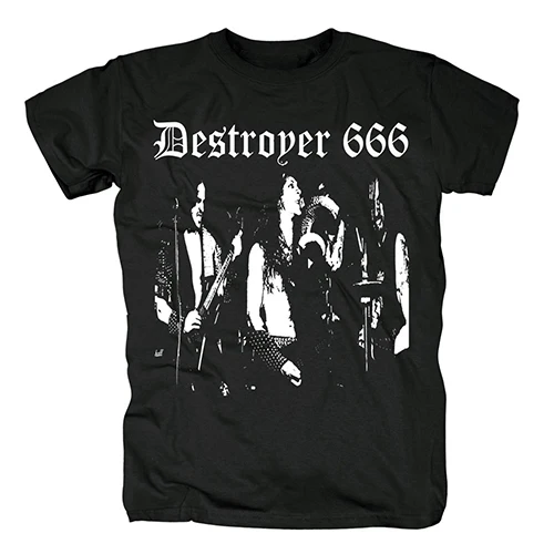 style3 Bloodhoof destroyer666 Unchain the Wolves brutal death metal thrash metal Новая Черная хлопковая Футболка Азиатский размер - Цвет: style3