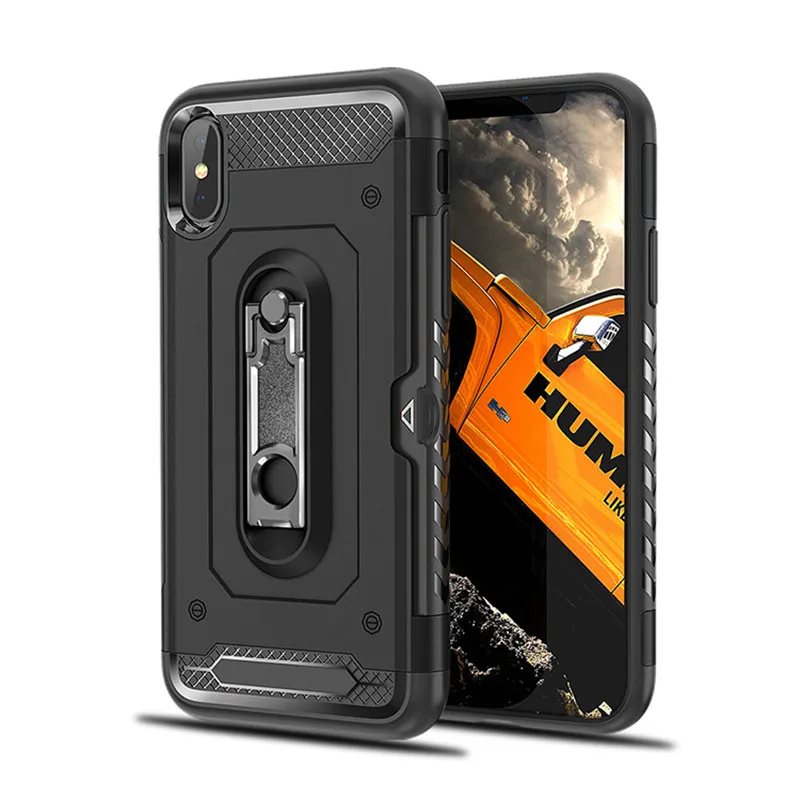 Samsung s10 5G s8 s9 s10 Plus S10lite S10E note8 note9 A6Plus карточный кронштейн разъема ударопрочный антиосенний PU силиконовый защитный чехол