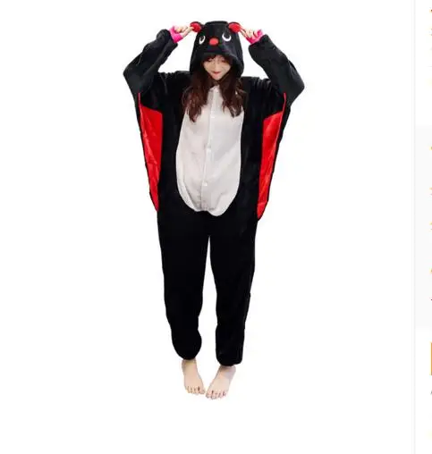 Оптовая продажа bat взрослых пижамы Косплэй мультфильм животных Onesie Костюм для