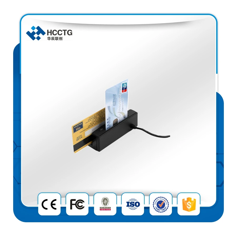

HCC100 Card Reader Support Magnetic Stripe and IC Card with Free SDK