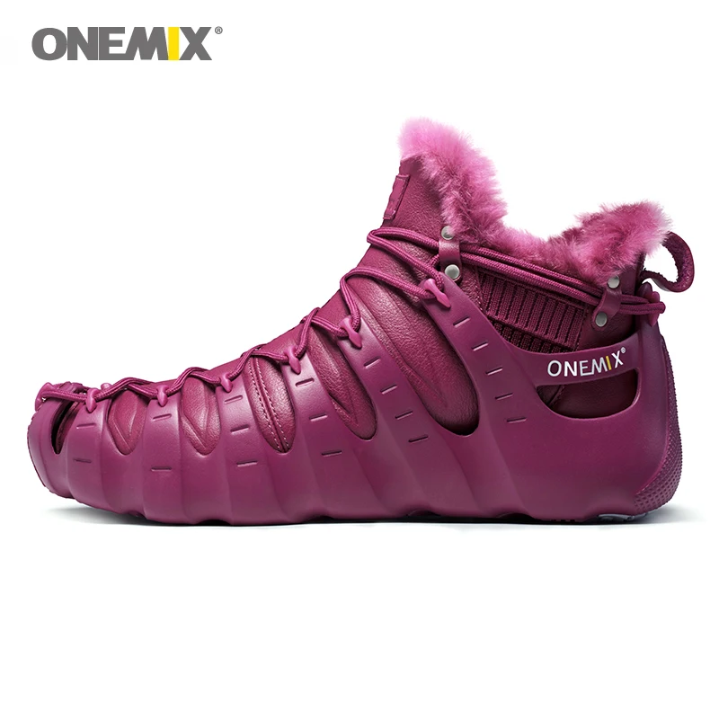 Женские теплые кроссовки Onemix удобные для бега прогулок занятий спортом на