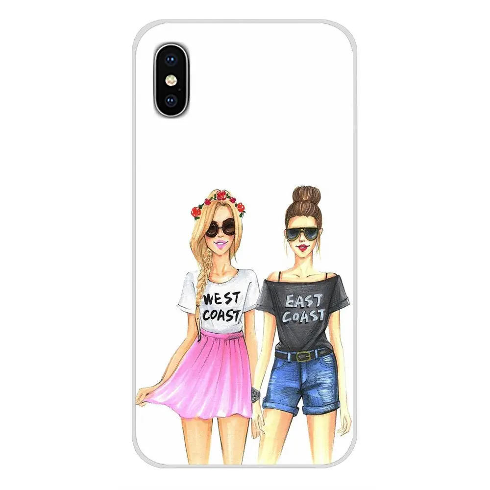 Лучший друг девушка шоппинг для Xiaomi Mi6 A1 5X 6X Redmi Note 5 5A 4X 4A 4 3 Plus Pro pocophone F1 аксессуары