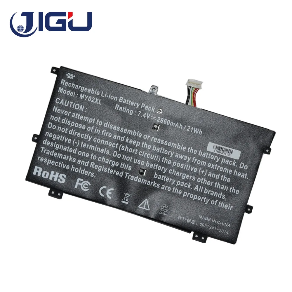 JIGU 3 ячейки батареи для ноутбука HSTNN DB5C DSB5C IB5C LB5C MY02021XL MY02XL TPN Q127 HP павильона 11