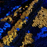 b%c2%b7y 1yard royal blue to orange reversible mermaid fish scale sequin fabric sparkly fabric for dress pillow clothes backdrop