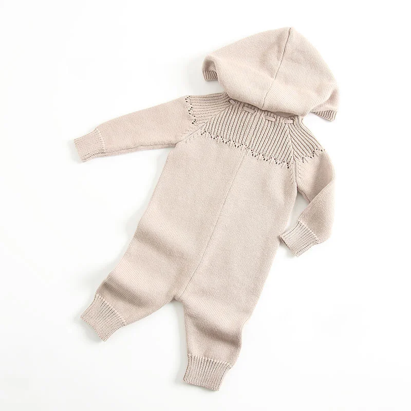 Одежда для младенцев осенне весенние детские комбинезоны с капюшоном комбинезон