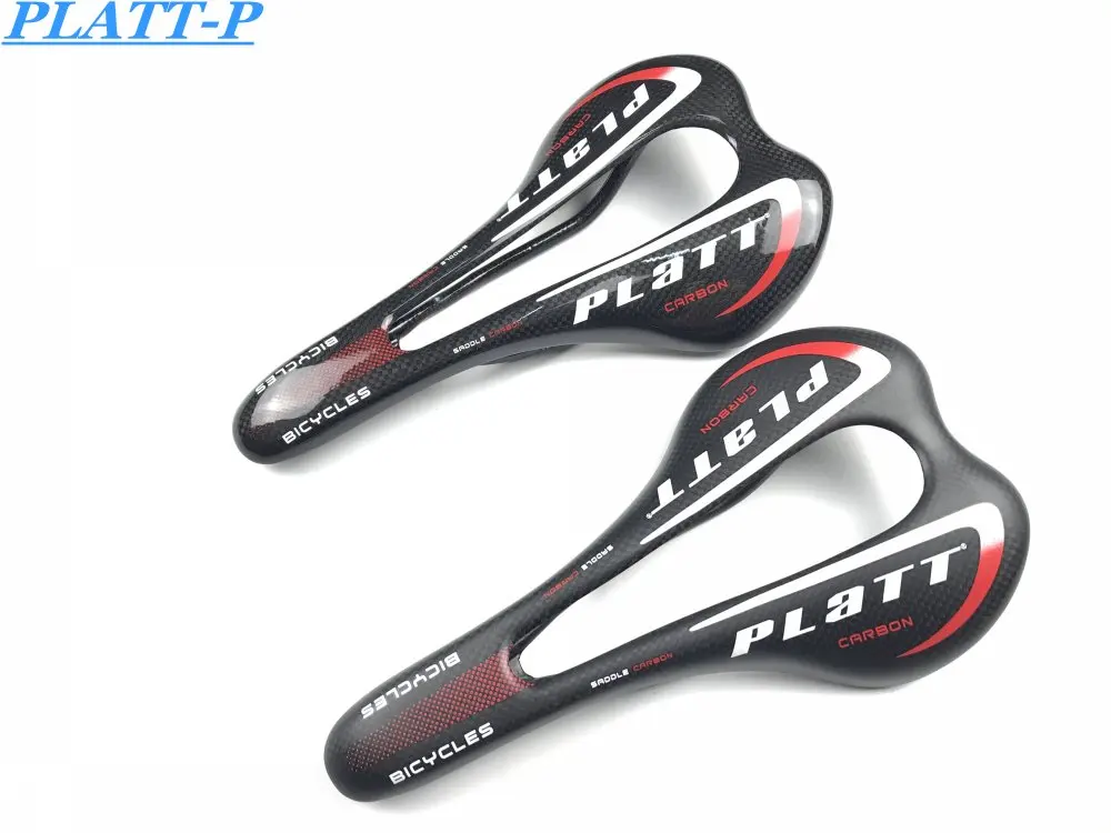 Новинка 2017 черное Полностью углеродное седло для велосипеда PLATT 3K
