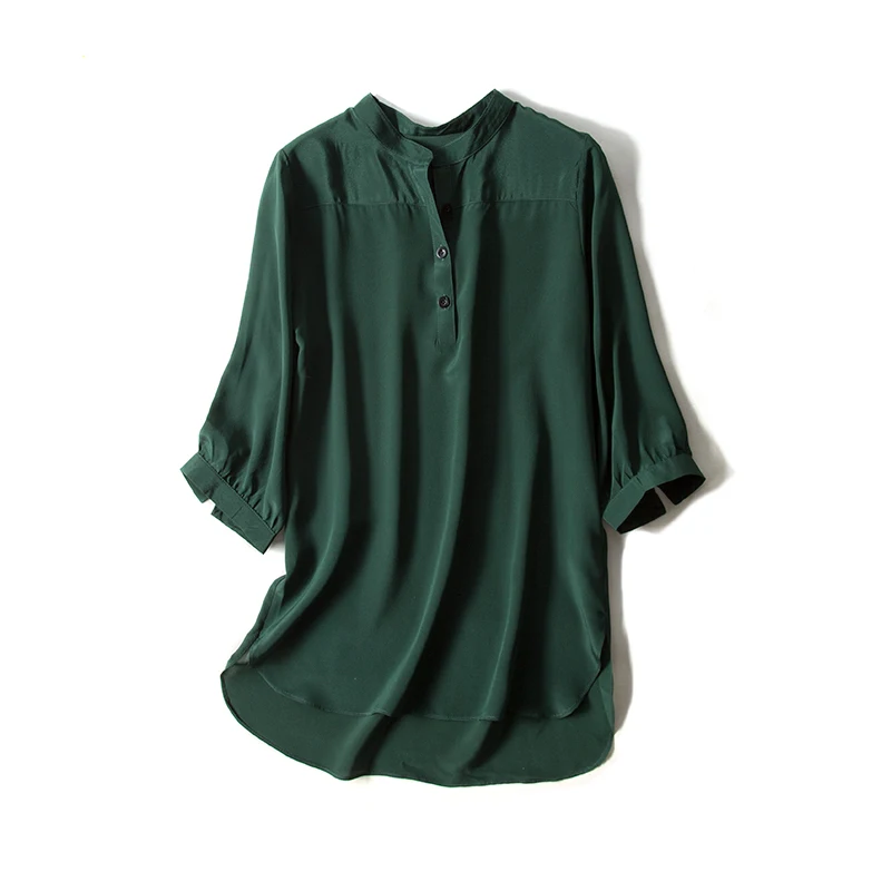 Блузка женская из 100% натурального шелка с рукавом 3/4 19 мм|silk blouse women|silk blouseblouse women |
