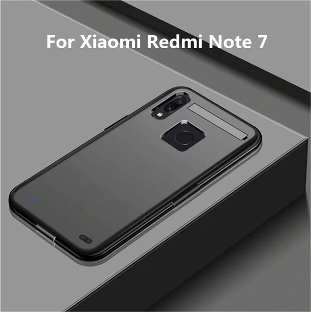 Black for Note 7 6800 мАч портативное зарядное устройство для Xiaomi Redmi Note 7 Pro Мобильный Внешний аккумулятор зарядное устройство для Redmi Note 7 чехол питания - Color: Black for Note 7