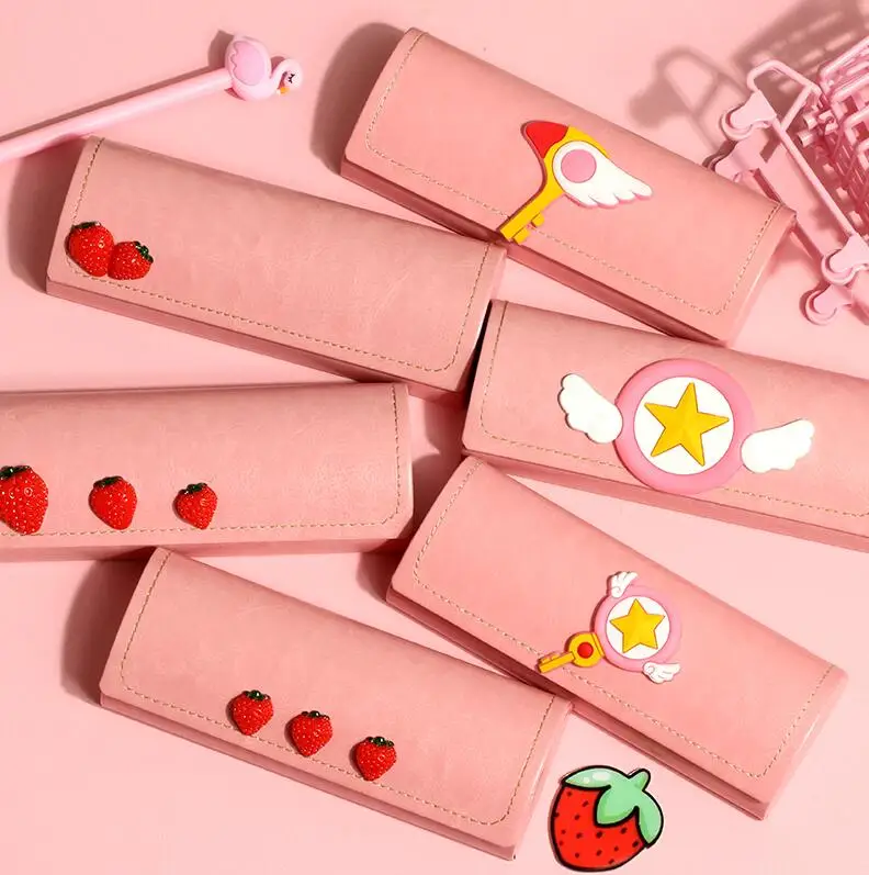 Прозрачная карта KINOMOTO искатель карт Sakura Путешествия Женские очки для глаз коробка сумка чехол Защита Коробка для переноски очки аксессуары